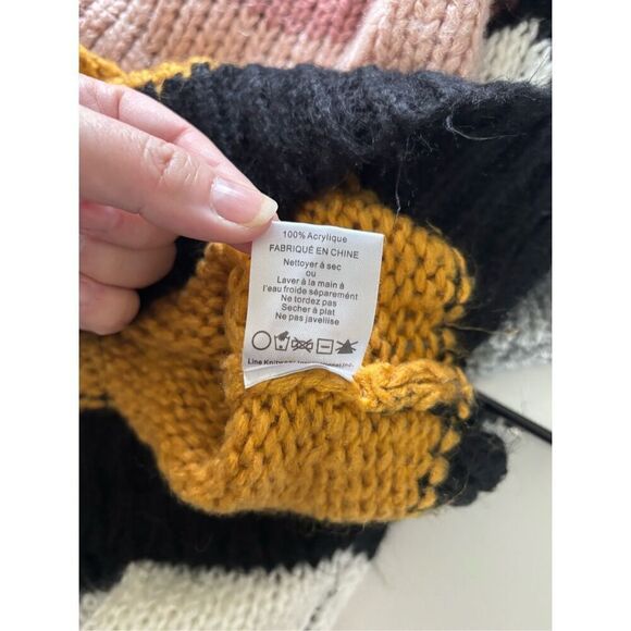 John + Jenn Womens Size Small Multi Color Striped Knit Crew Neck Sweater - Picture 4 of 9